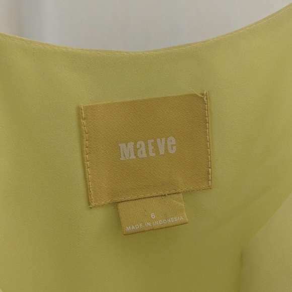 Maeve yellow high-low blouse - Anthro - size 6 - Picture 4 of 6